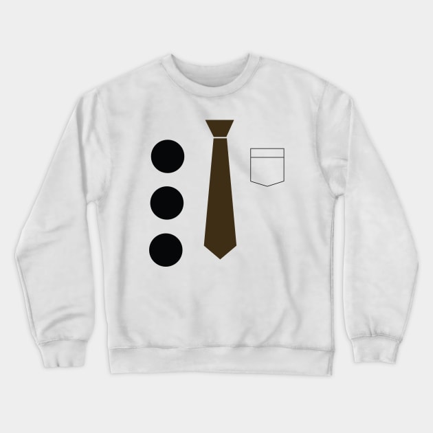 3-Hole Punch Jim Halloween Costume Crewneck Sweatshirt by TossedSweetTees